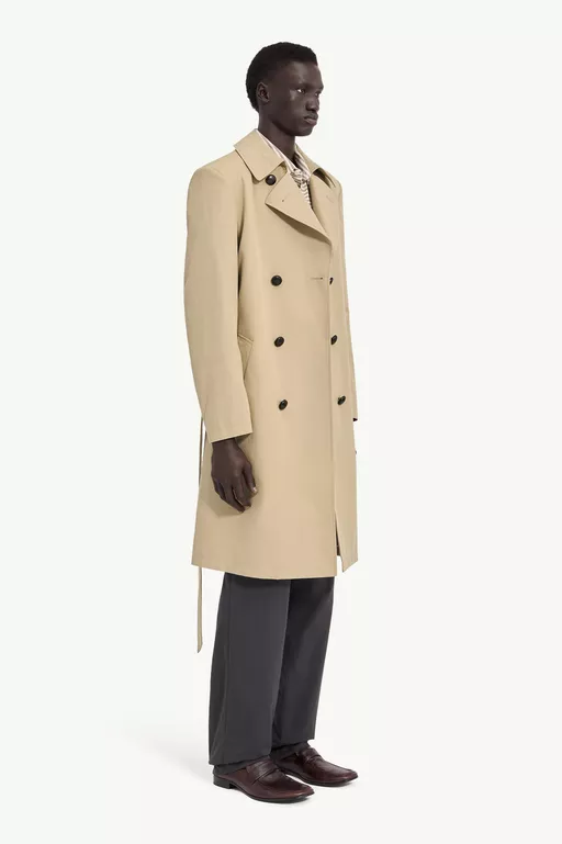 Zweireihiger Trenchcoat mit G&uuml;rtel - Regenm&auml;ntel