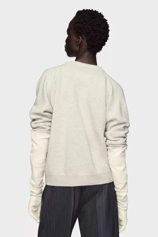 Top de punto de lana - Cardigan