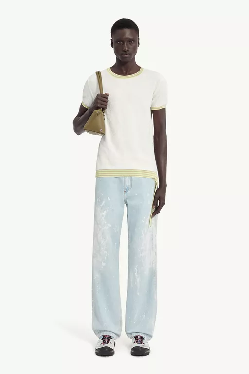 Boucl&eacute; Knit T-Shirt - Knitwear