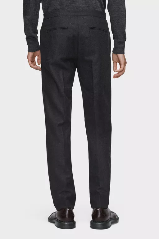 Drawstring wool trousers - Pants