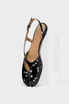 Black and White - Tabi Flat Slingback