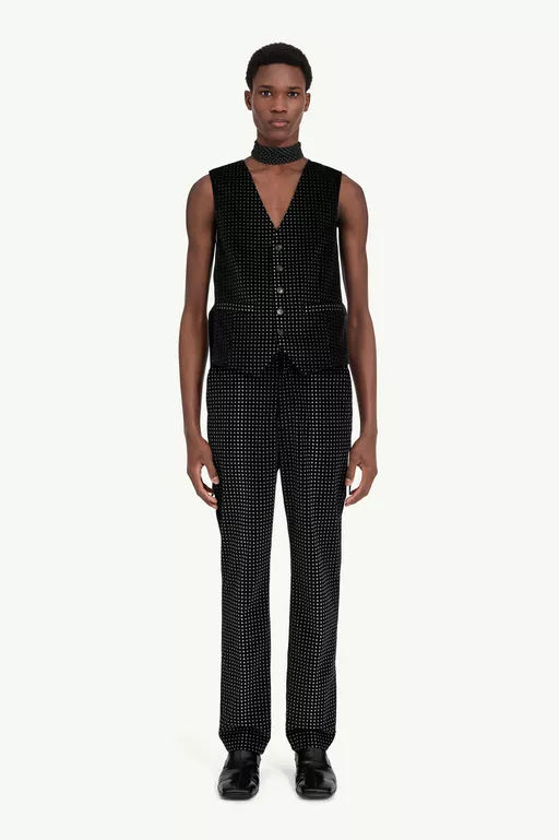 Star velvet waistcoat