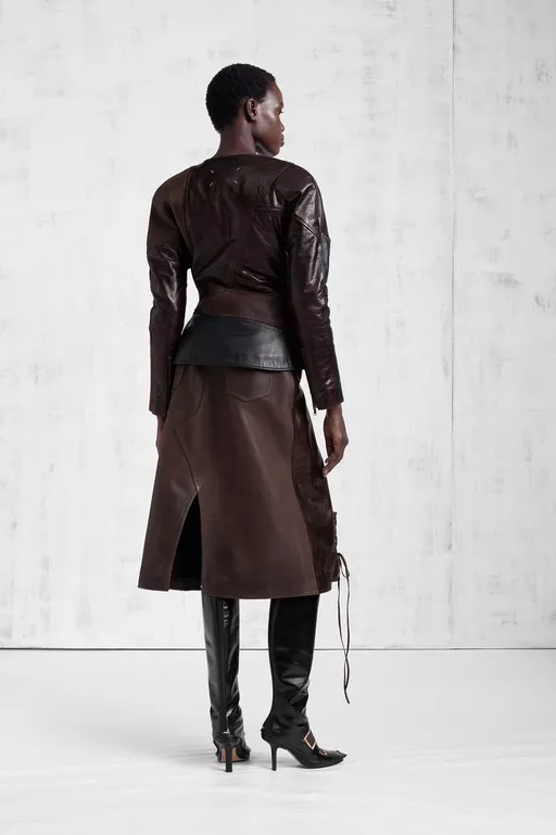 Assemblage Calf Leather Jacket - Jackets