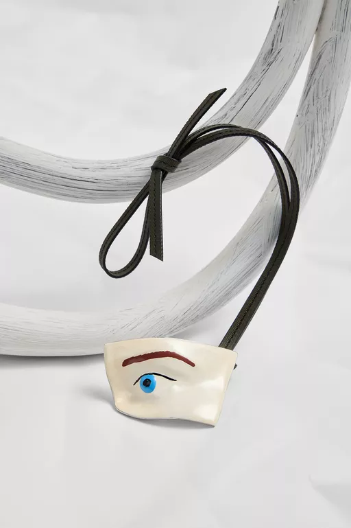 Ceramic Eye Charm - Small Leather Goods