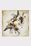 Beige - Printed Silk Foulard