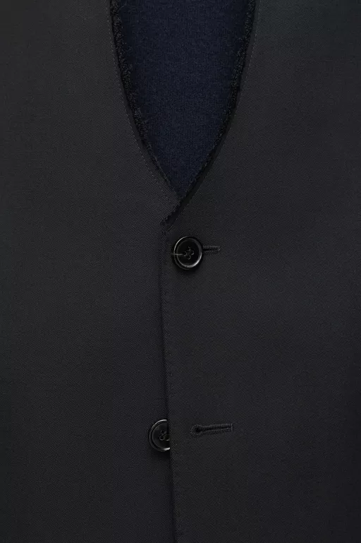 Folded Collar Wool Blazer - Jackets