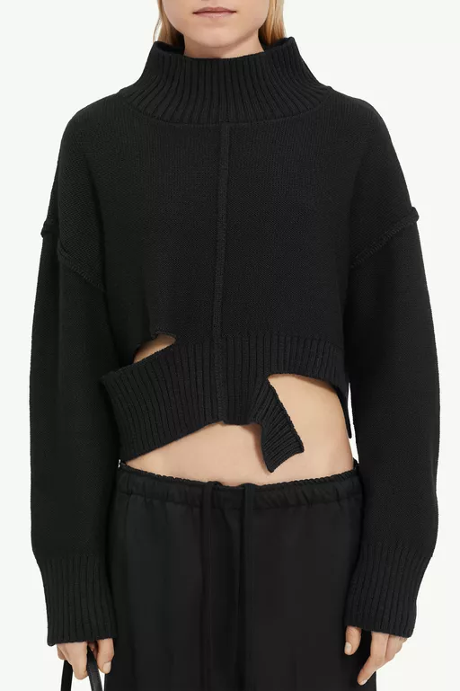 Pull en maille effet us&eacute; - Maille
