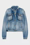 Blue jeans - Folded Collar Denim Jacket