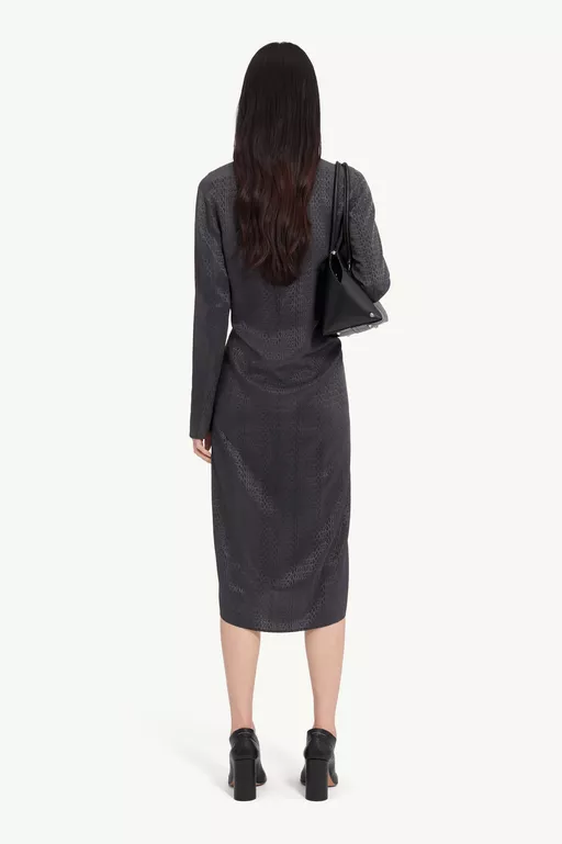 Jacquard wrap dress - Midi Dress