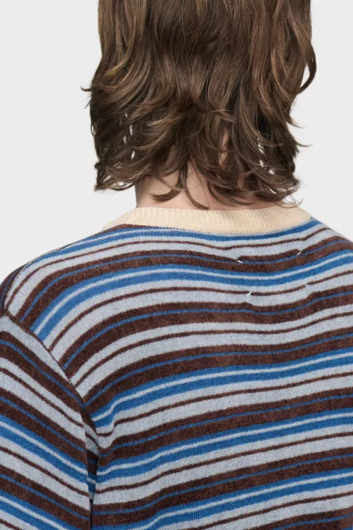 Striped Wool Crewneck Sweater - Crewneck