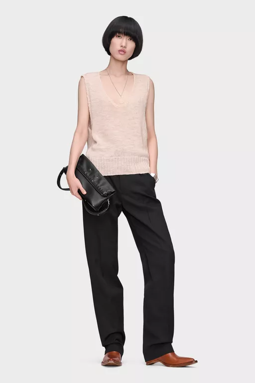 Gardening hemp knit vest - Waistcoats