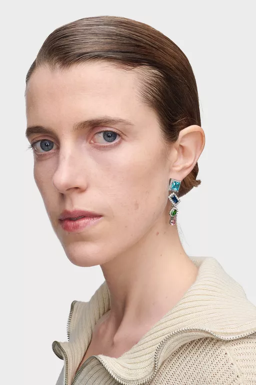 Cluster Drop Earrings - Earrings