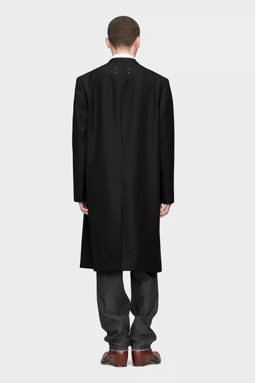 Folded Collar 울 오버코트 - 코트
