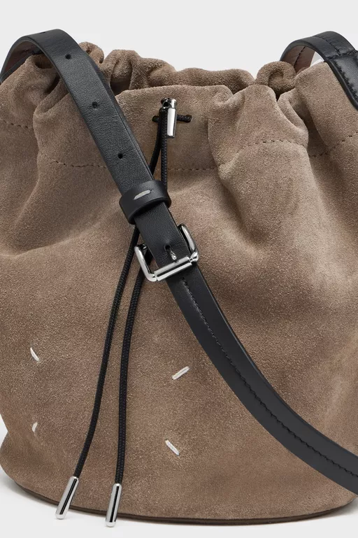 Drawstring Crossbody Bucket - Shoulder Bags