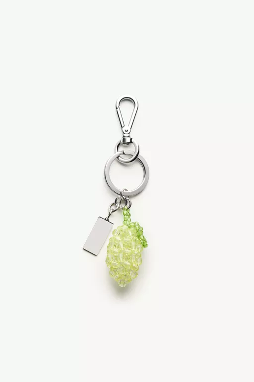 Lemon Beaded Numeric Keyring - Key Rings
