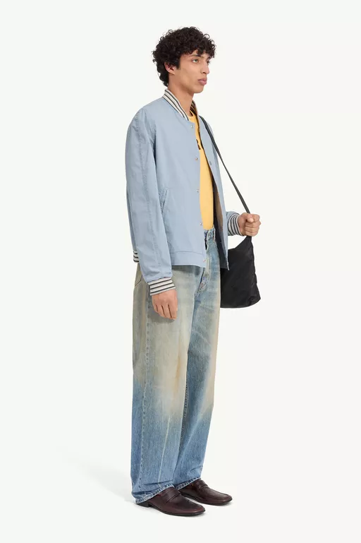 College-Jacke aus gewaschener Baumwolle - Jacken