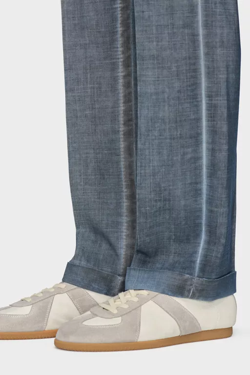 Double-Dyed Wool Trousers - Pants