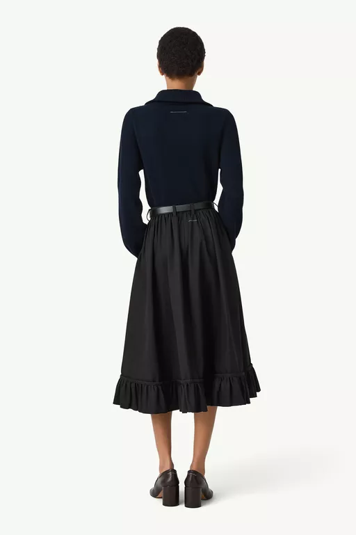 Quilted lining gathered skirt - Skirts