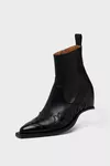 Black - Heel-Less Western Flame Boot
