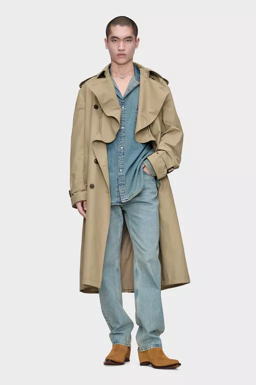 Taped Straight-leg Jeans - Denim