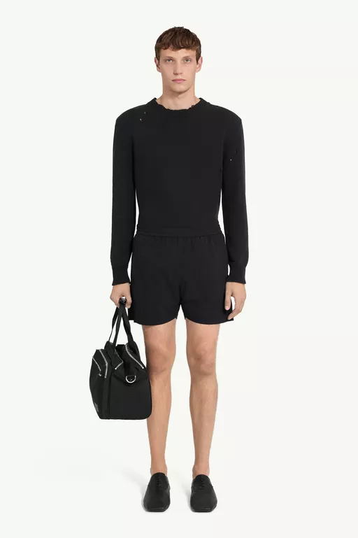 Technical nylon shorts