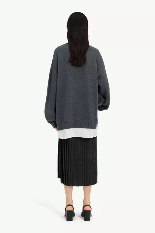 Two-in-one knit cardigan - Cardigan