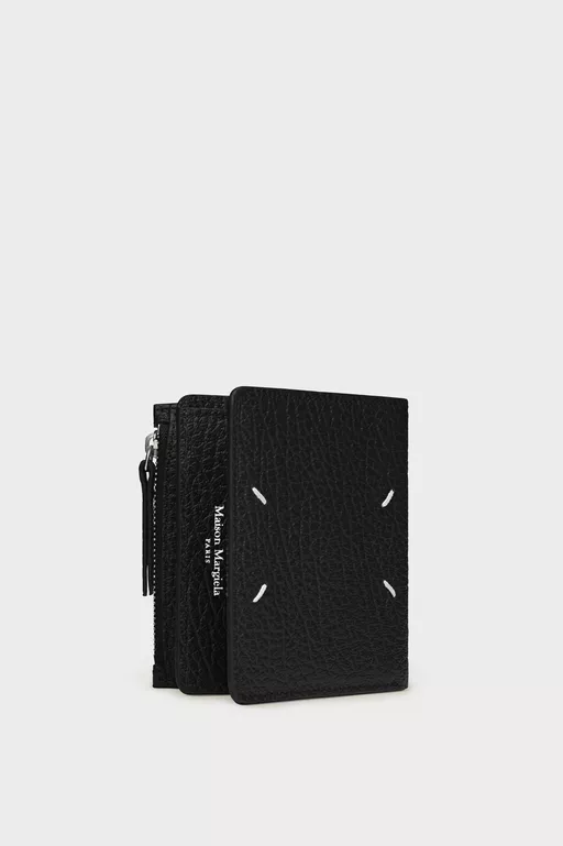 Leather flap wallet - Wallets