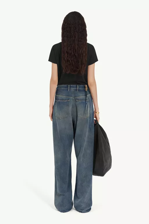 Aged denim jeans - Denim