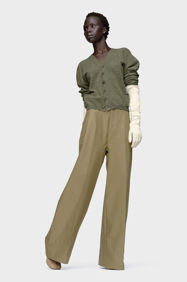 Cárdigan de lana con cuello de pico - Cardigan - Image 6