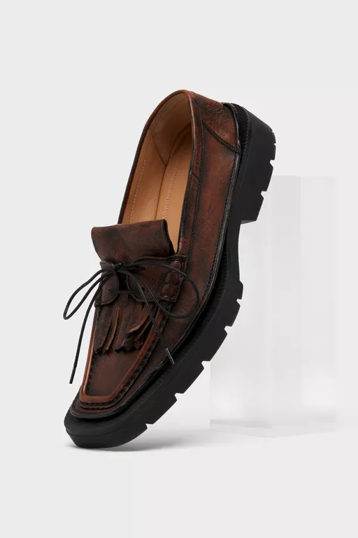 Level Fringed Loafer - Moccasins