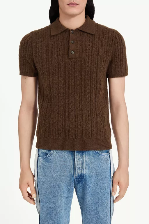 Ribbed polo shirt - Polos