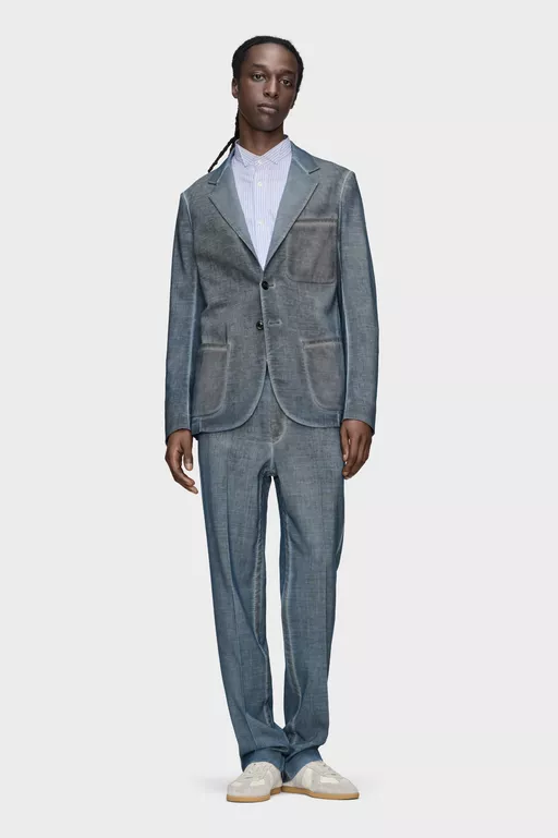 Double-Dyed Wool Blazer - Jackets