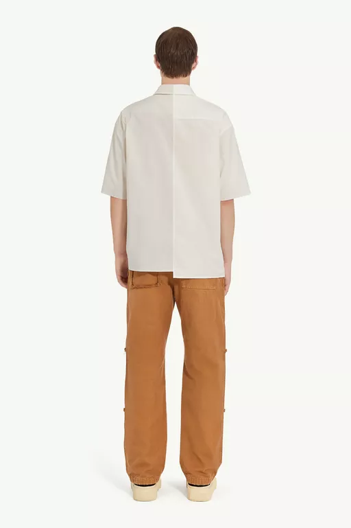 Asymmetric poplin shirt - Shirts