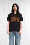 Black - Tapestry Patch Cotton T-Shirt