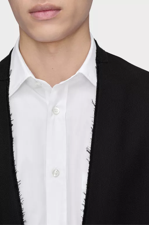 Folded Collar Wool Overcoat - Coats