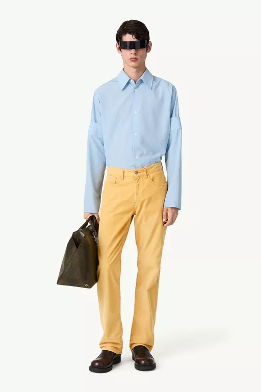 Overdyed corduroy trousers