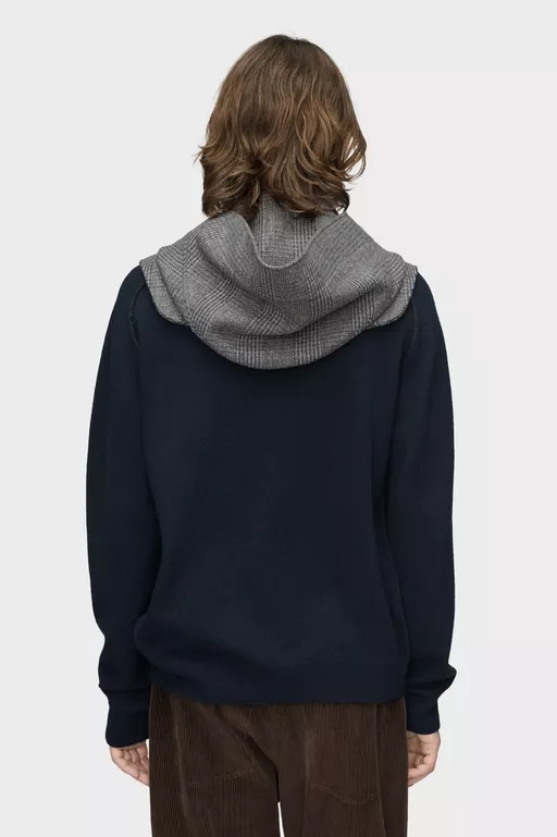 Checked Wool Cropped Vest - Scarves