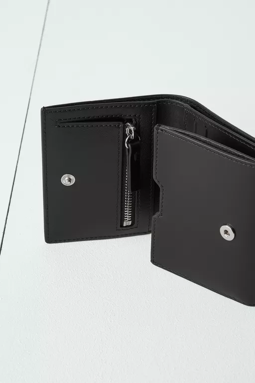 Leather tri-fold wallet - Wallets