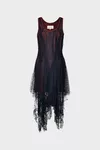 Black - Lace Midi Dress