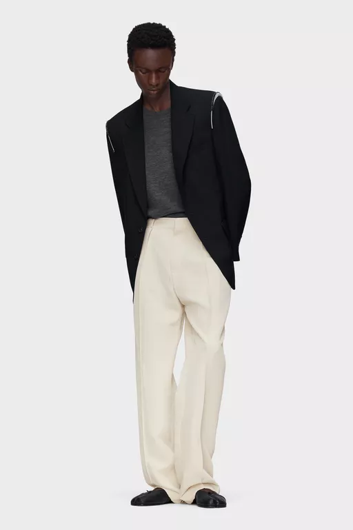 Wool single-breasted blazer - Jackets