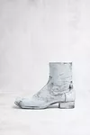 Black and White - Float Ankle Boots Bianchetto