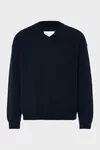Navy Blue - V-neck sweater