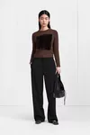 Black - Satin-Waist Virgin Wool Tuxedo Trousers