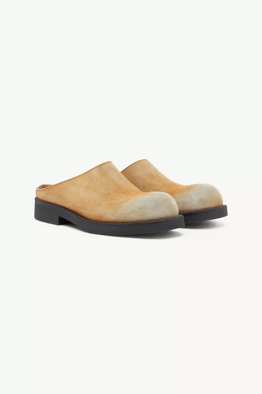 Mules Biker in suede lavato - infradito