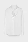 White - Folded Collar Cotton Shirt