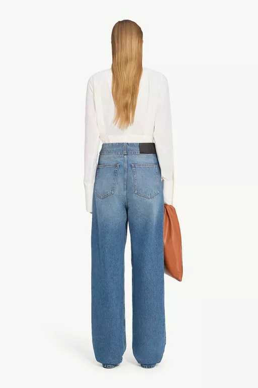 High-waisted jeans - Denim