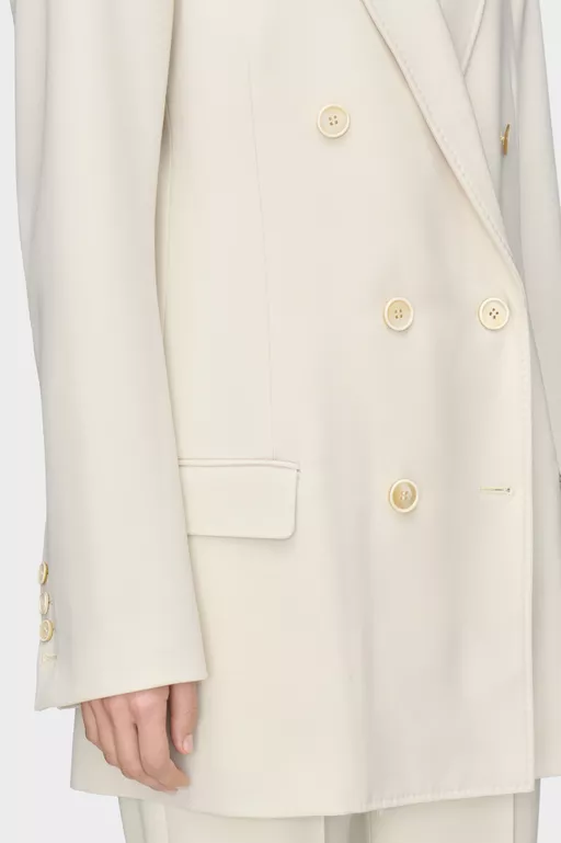 Wool Double-Breasted Blazer - Jackets