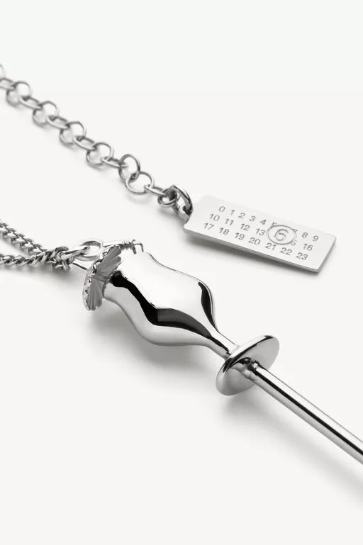 Cocktail Stick Pendant Necklace - Necklaces