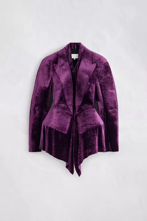 Fusion Velvet Structured Blazer - Jackets