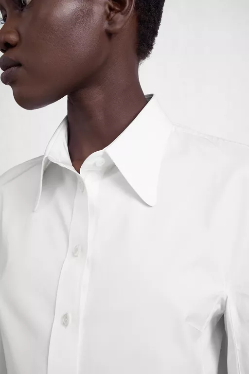 Camisa de Algod&oacute;n con Hombros Stockman - Camisas